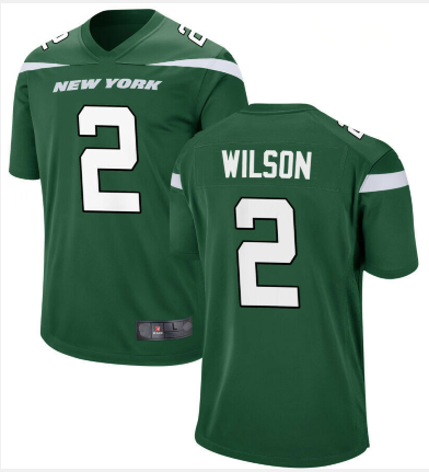 Personalized Men New York Jets #2 Zach Wilson Jersey Green 2021 Game Football