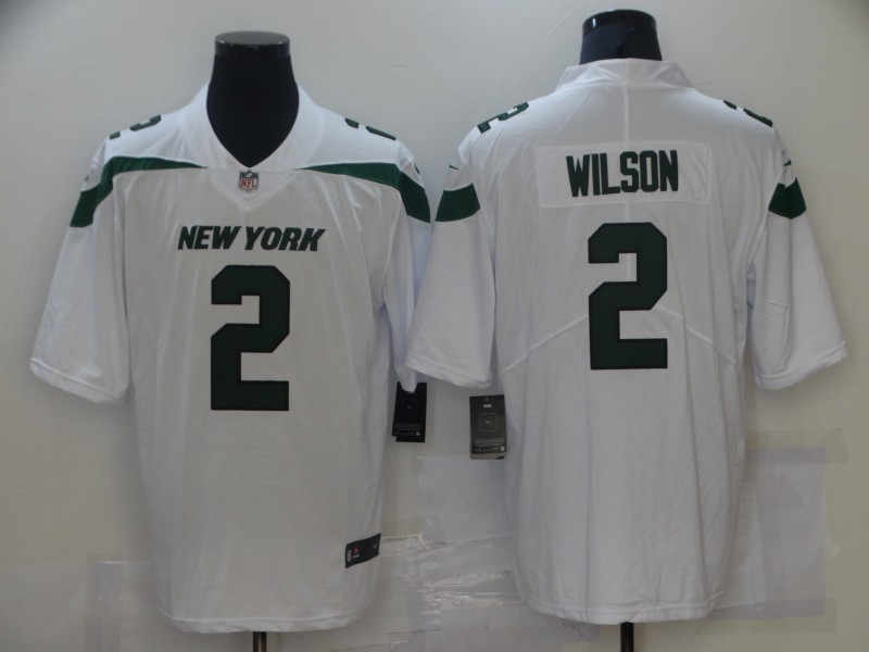 Personalized Jets 2 Zach Wilson White 2021 NFL Draft Untouchable Limited Jersey