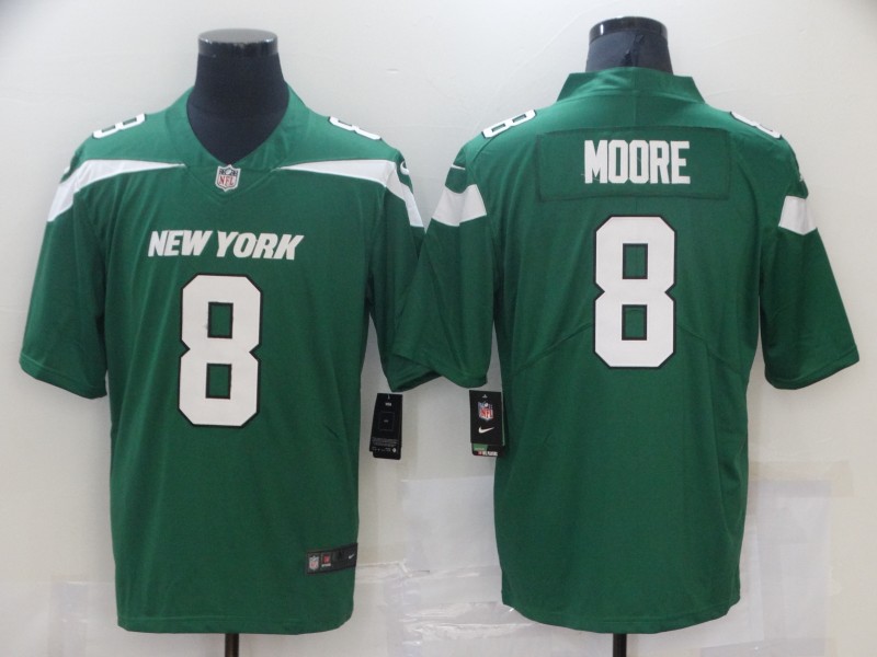 Personalized Men’s New York Jets #8 Elijah Moore Gotham Green 2021 Untouchable Jersey