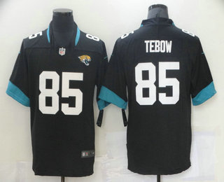 Personalized Men’s Jacksonville Jaguars #85 Tim Tebow Black 2021 Untouchable Stitched NFL Limited Jersey