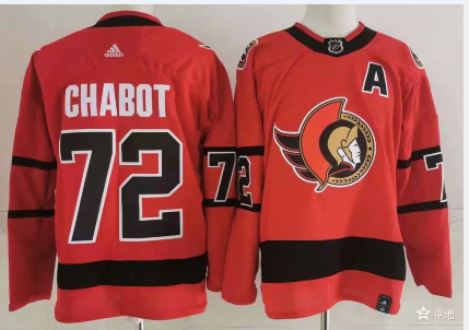 Personalized Ottawa Senators #72 Thomas Chabot Red Men’s 2020-21 Reverse Retro Alternate NHL Jersey