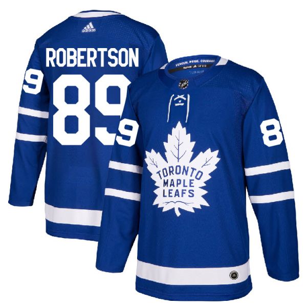 Personalized Men’s Toronto Maple Leafs #89 Nicholas Robertson Royal Blue Stitched NHL Jersey