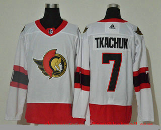 Personalized Men’s Ottawa Senators #7 Brady Tkachuk White 2020-21 Stitched NHL Jersey