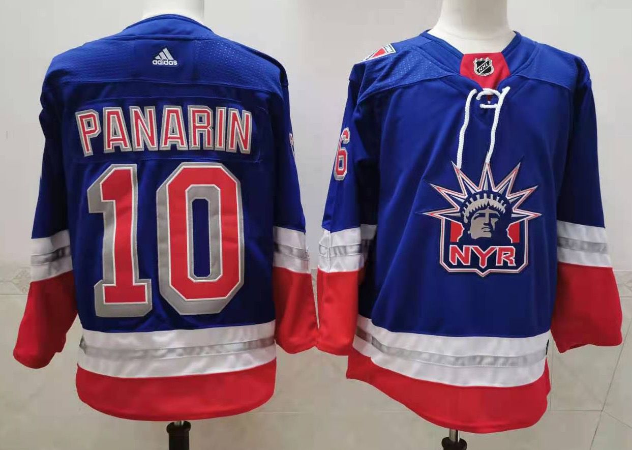 Personalized Men’s New York Rangers #10 Artemi Panarin Light Blue 2021 Retro Stitched NHL Jersey