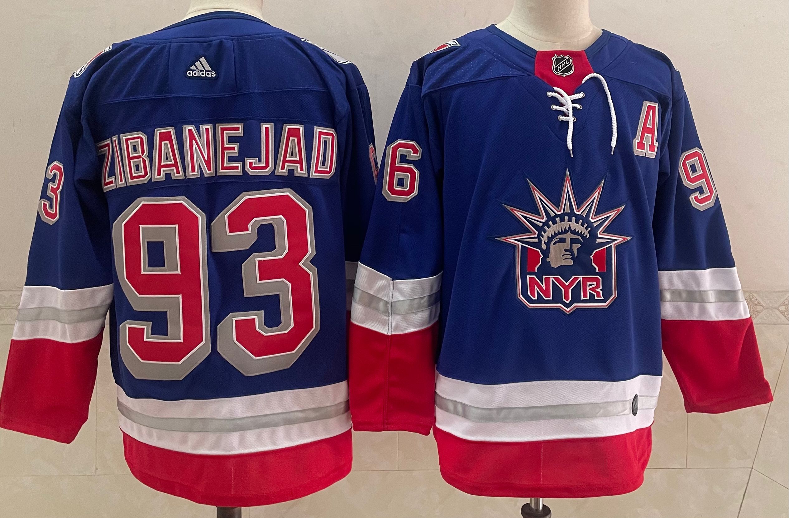 Personalized Men’s New York Rangers #93 Mika Zibanejad Light Blue 2021 Retro Stitched NHL Jersey