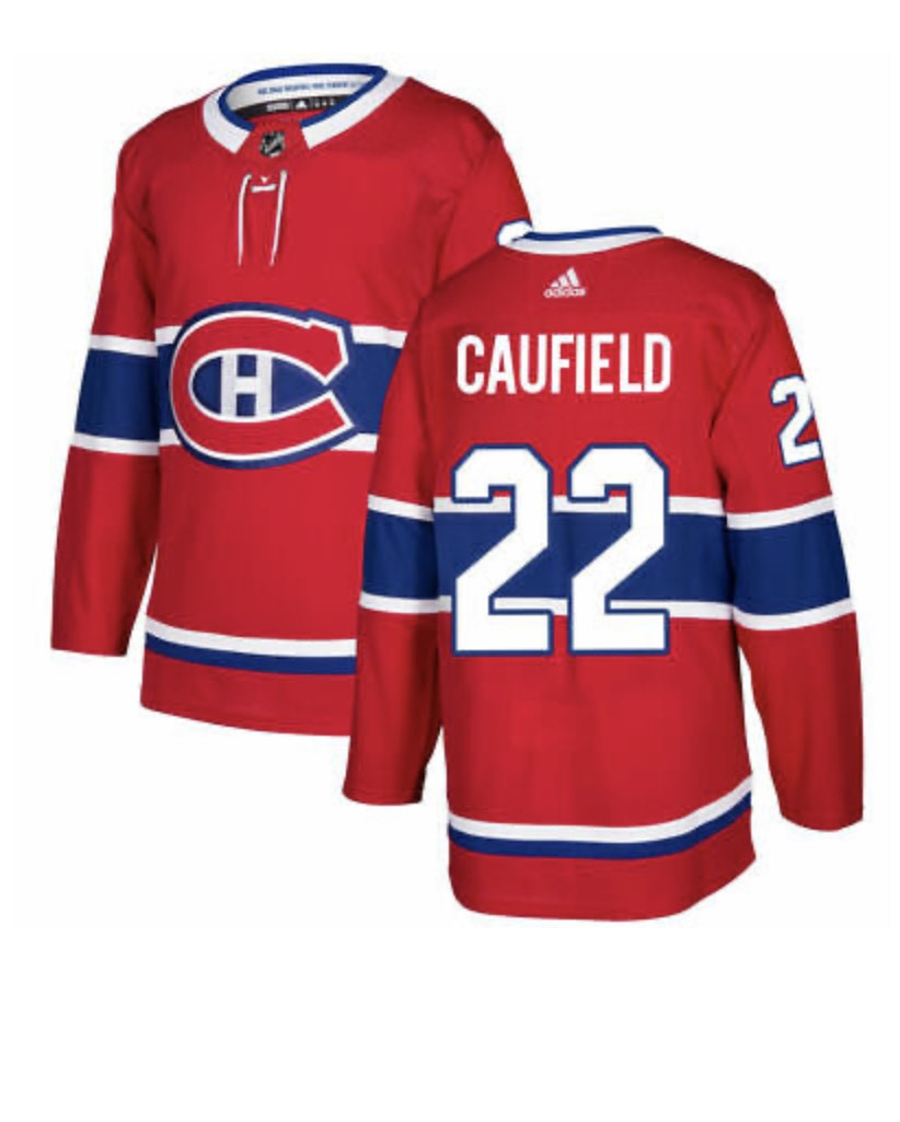 Personalized Men’s Montreal Canadiens #22 Cole Caufield Red Stitched NHL Jersey