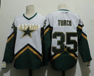 Personalized Men’s Dallas Stars #35 MARTY TURCO 2003 CCM Throwback Home NHL Jersey