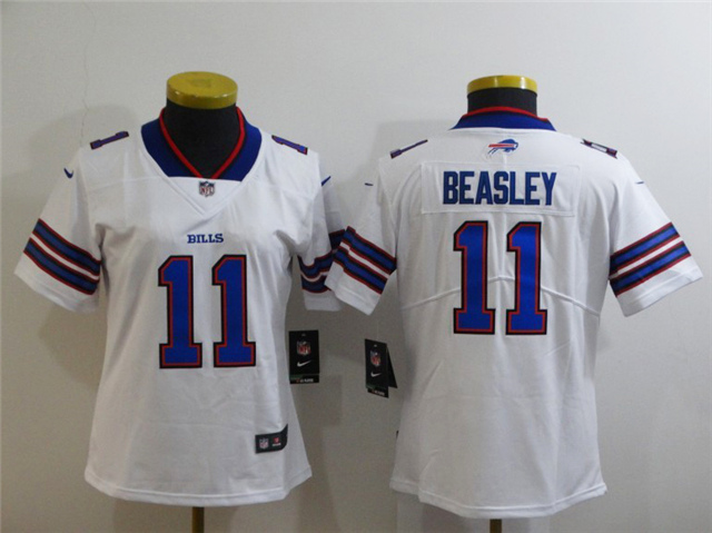 Personalized Women Bills 11 Cole Beasley White Untouchable Limited Jersey