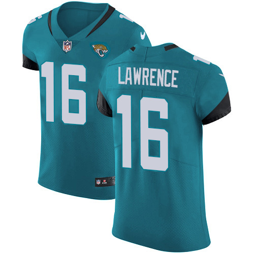 Personalized Jaguars #16 Trevor Lawrence Teal Green Alternate Men’s Stitched NFL New Elite Jersey