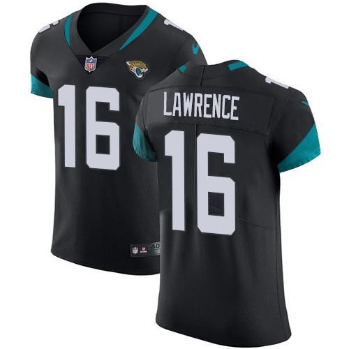 Personalized Jaguars #16 Trevor Lawrence Black Team Color Men’s Stitched NFL Untouchable Elite Jersey