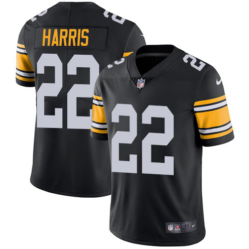 Personalized Youth Steelers #22 Najee Harris Black Alternate Youth Stitched NFL Untouchable Limited Jersey
