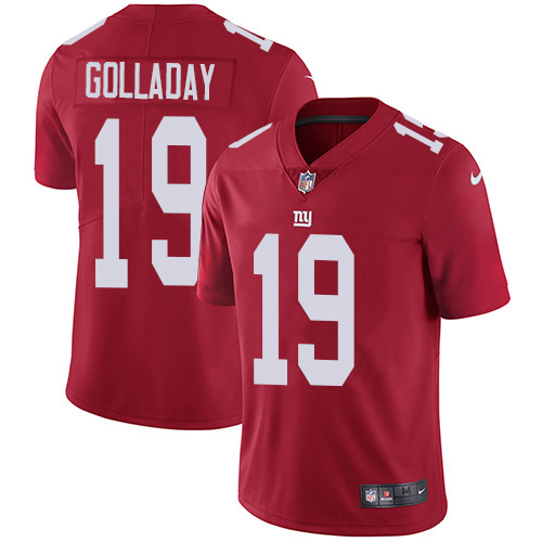 Personalized Giants #19 Kenny Golladay Red Alternate Men’s Stitched NFL Untouchable Limited Jersey