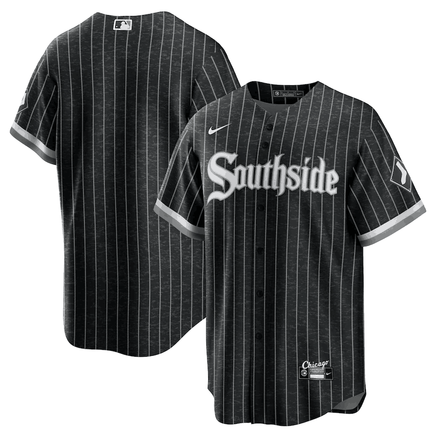 Personalized Men’s Chicago White Sox Black Blank 2021 City Connect Jersey