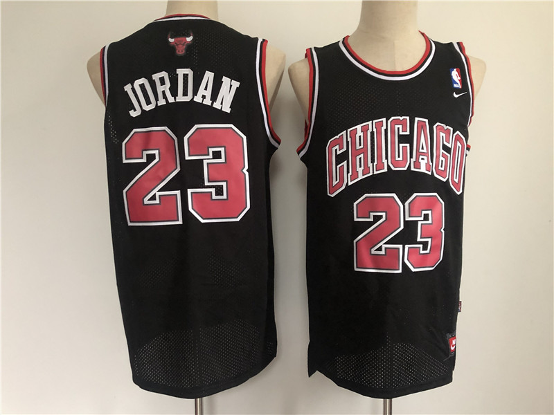 Personalized Men Chicago Bulls 23 Jordan Black Throwback 2021 NBA Jersey