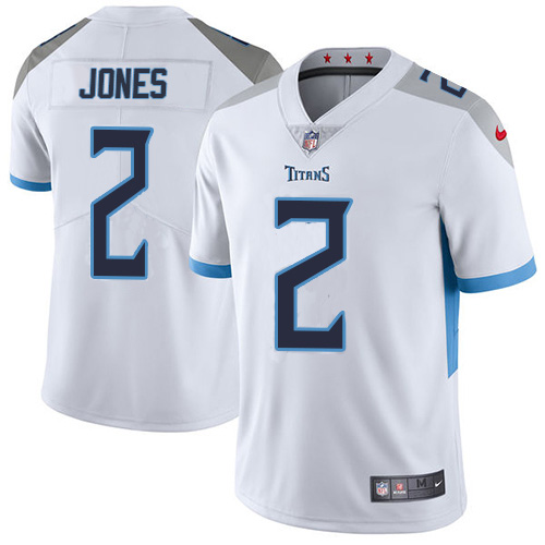 Personalized Titans #2 Julio Jones White Men’s Stitched NFL Untouchable Limited Jersey