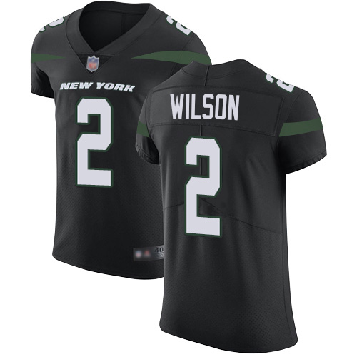Personalized Jets #2 Zach Wilson Black Alternate Men’s Stitched NFL New Elite Jersey