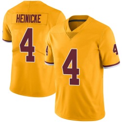 Personalized Men’s Washington Redskins #4 Taylor Heinicke Limited Color Rush Jersey – Gold