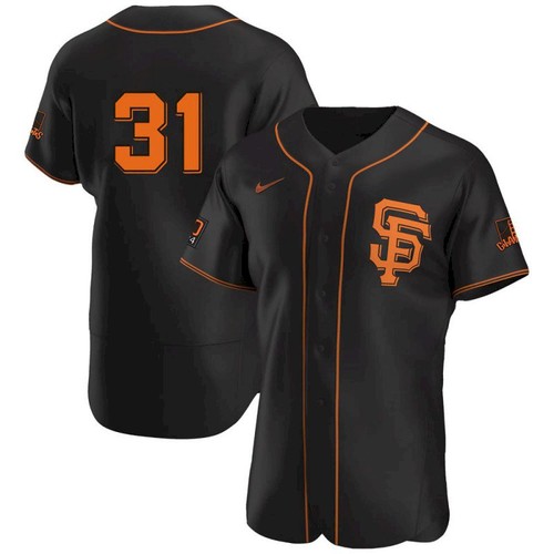 Personalized Men’s San Francisco Giants #31 LaMonte Wade Jr Black 2021 Alternate Jersey
