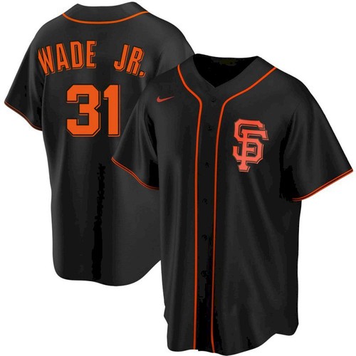 Personalized Men’s San Francisco Giants 31 LaMonte Wade Jr Black Alternate Jersey