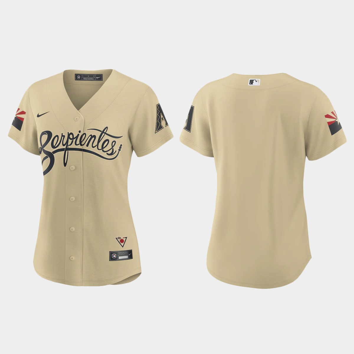 Personalized Arizona Diamondbacks Women’s 2021 City Connect MLB Jersey Gold