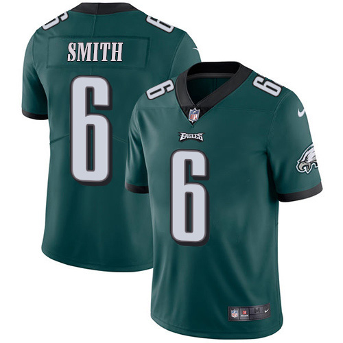Personalized Eagles #6 DeVonta Smith Green Team Color Youth Stitched NFL Untouchable Limited Jersey