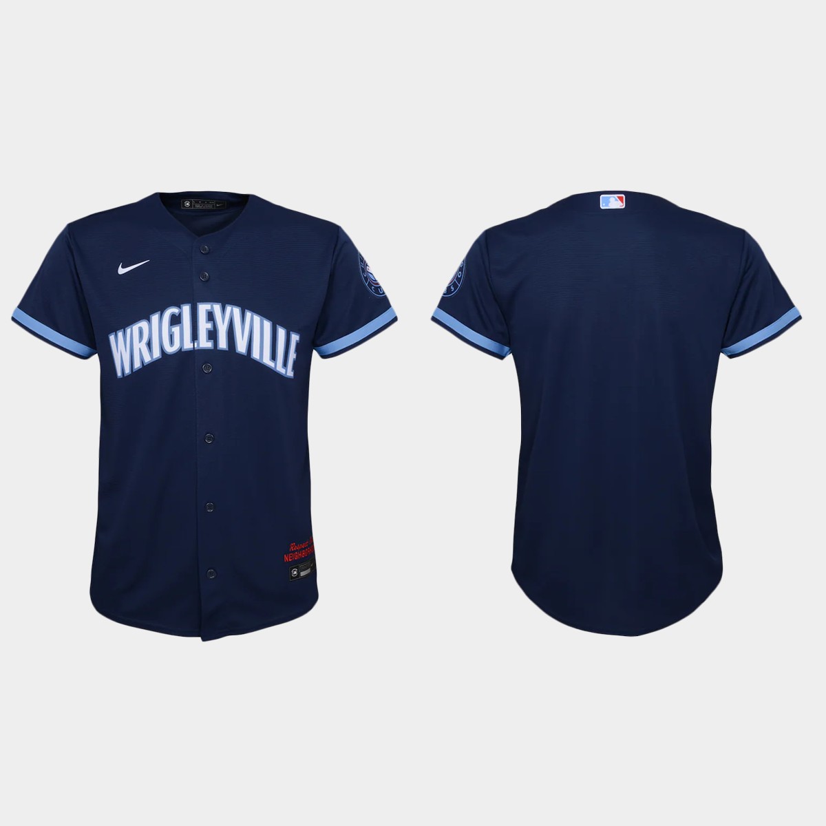Personalized Chicago Cubs Youth 2021 City Connect Navy MLB Jersey