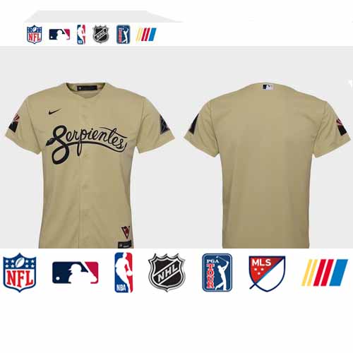 Personalized Arizona Diamondbacks Youth 2021 City Connect MLB Jersey Gold