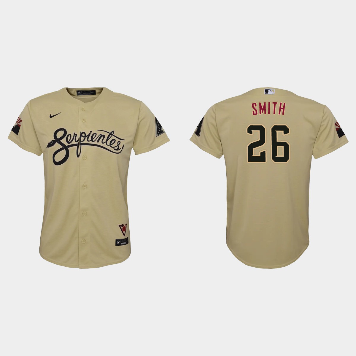 Personalized Arizona Diamondbacks #26 Pavin Smith Youth 2021 City Connect MLB Jersey Gold