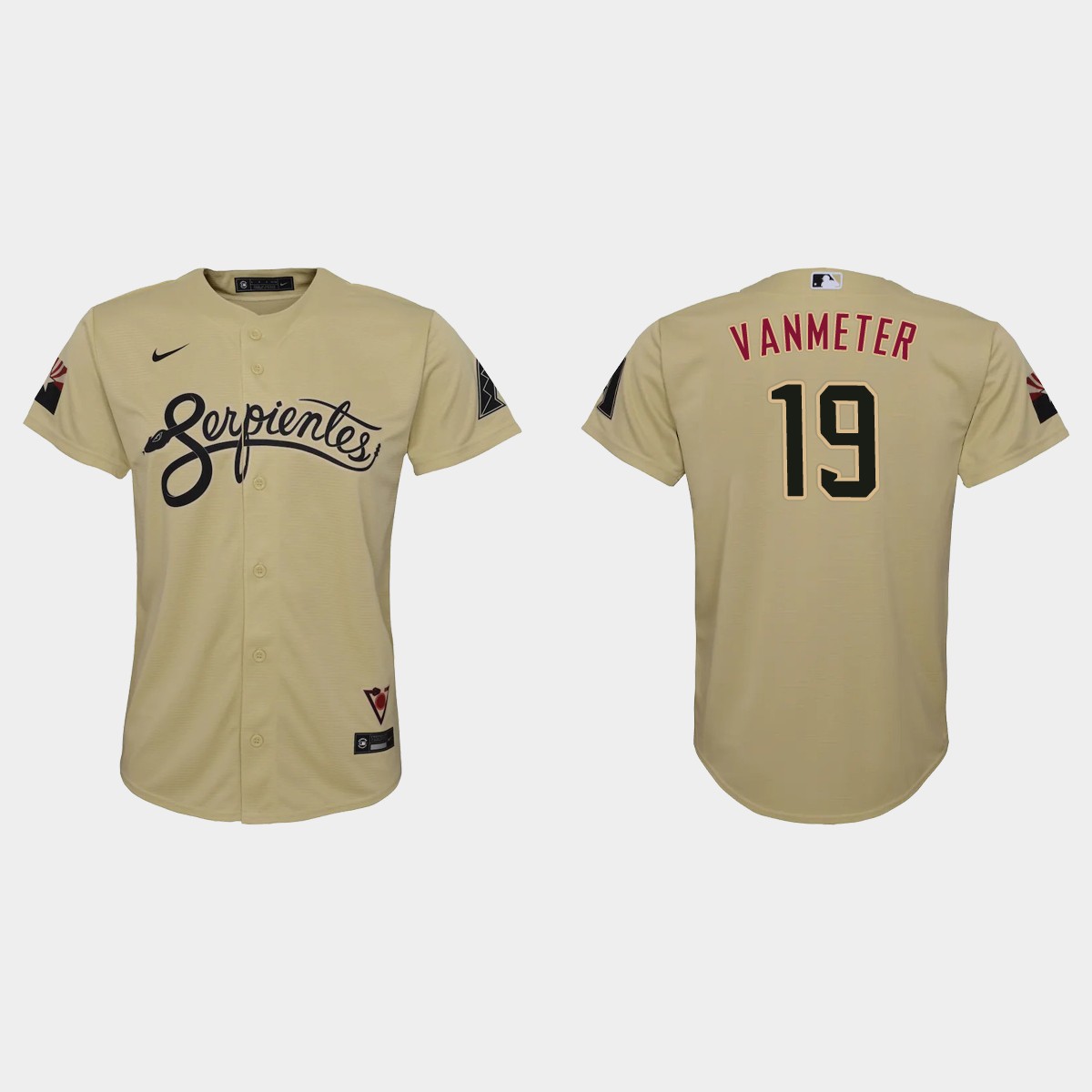 Personalized Arizona Diamondbacks #19 Josh Vanmeter Youth 2021 City Connect MLB Jersey Gold