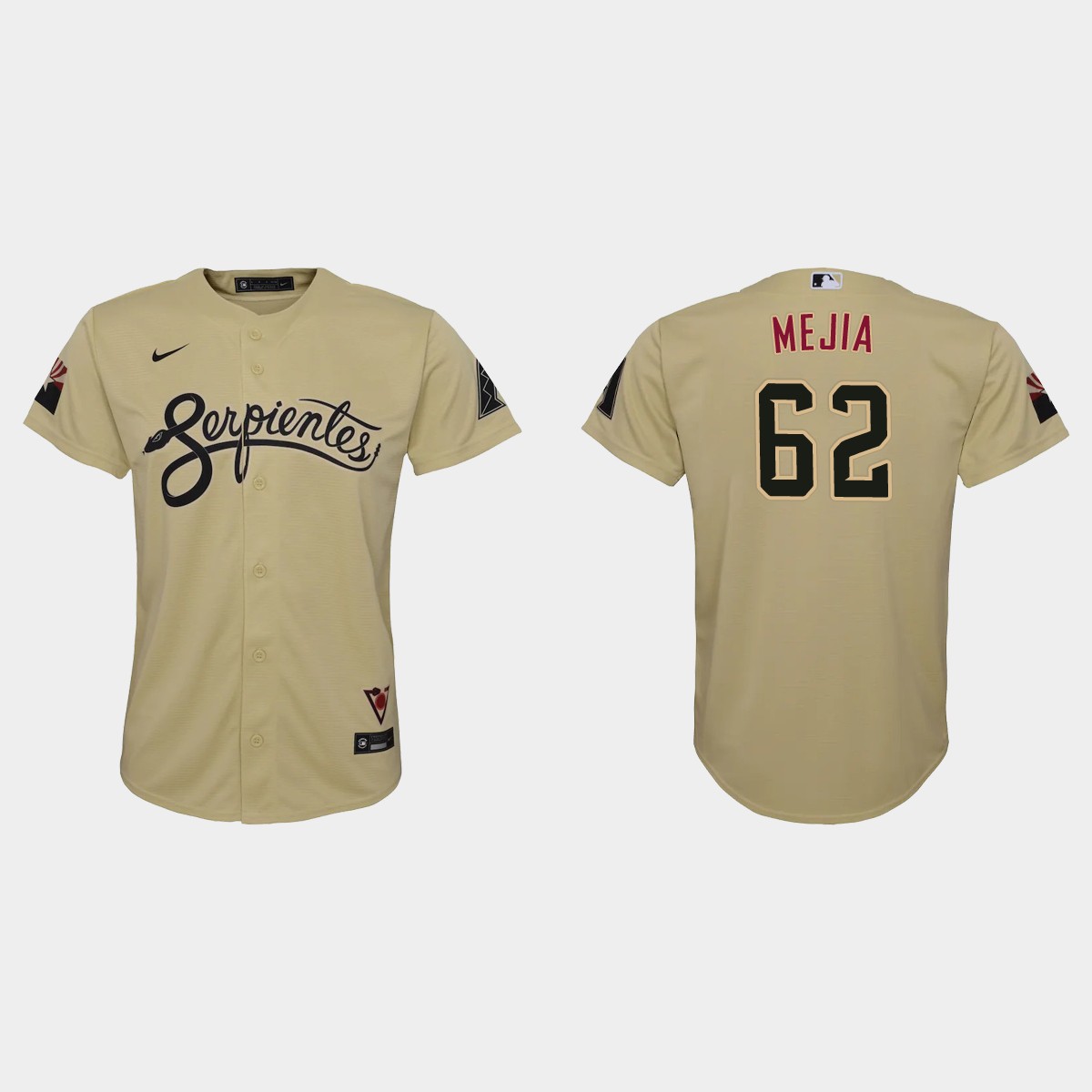 Personalized Arizona Diamondbacks #62 Humberto Mejia Youth 2021 City Connect MLB Jersey Gold