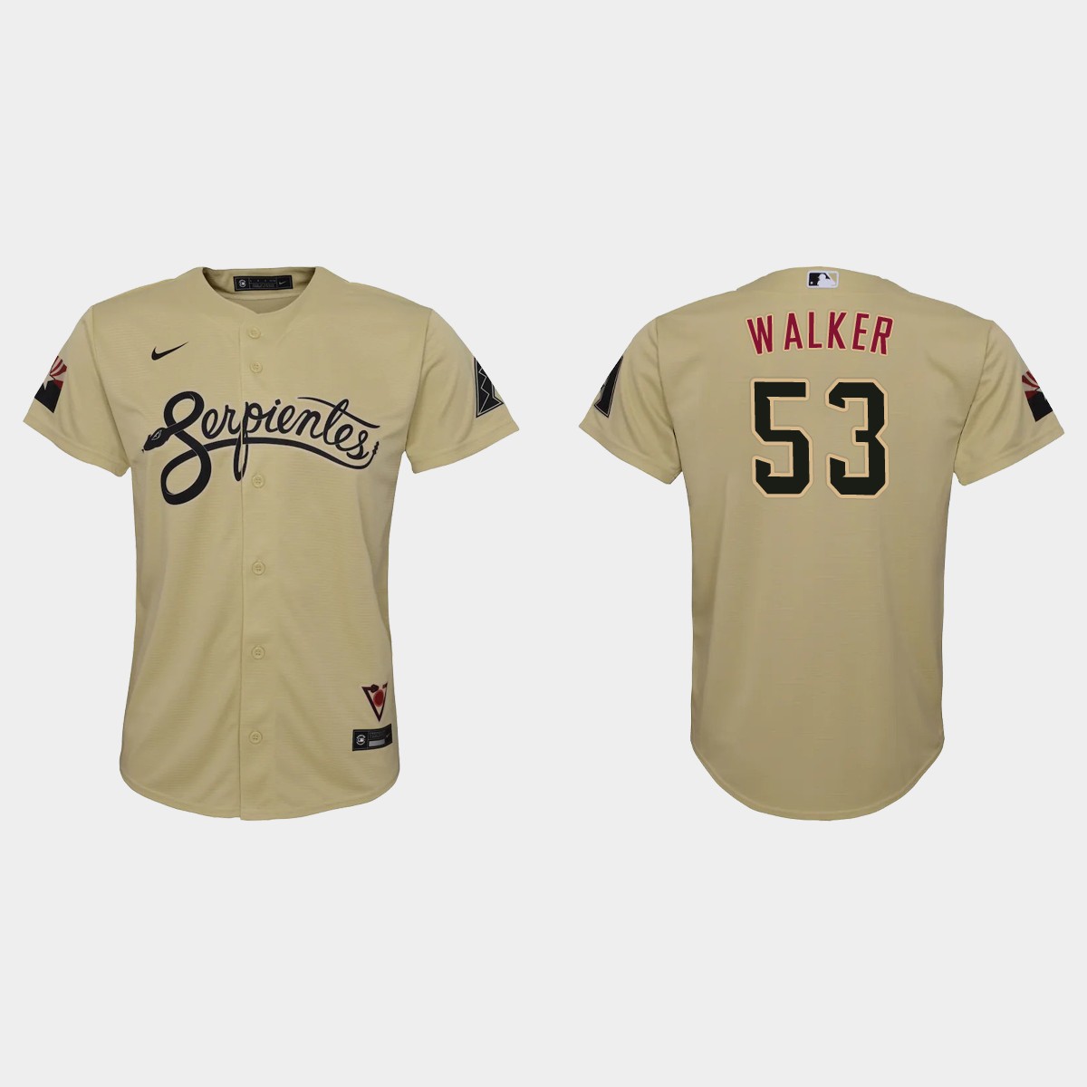 Personalized Arizona Diamondbacks #53 Christian Walker Youth 2021 City Connect MLB Jersey Gold