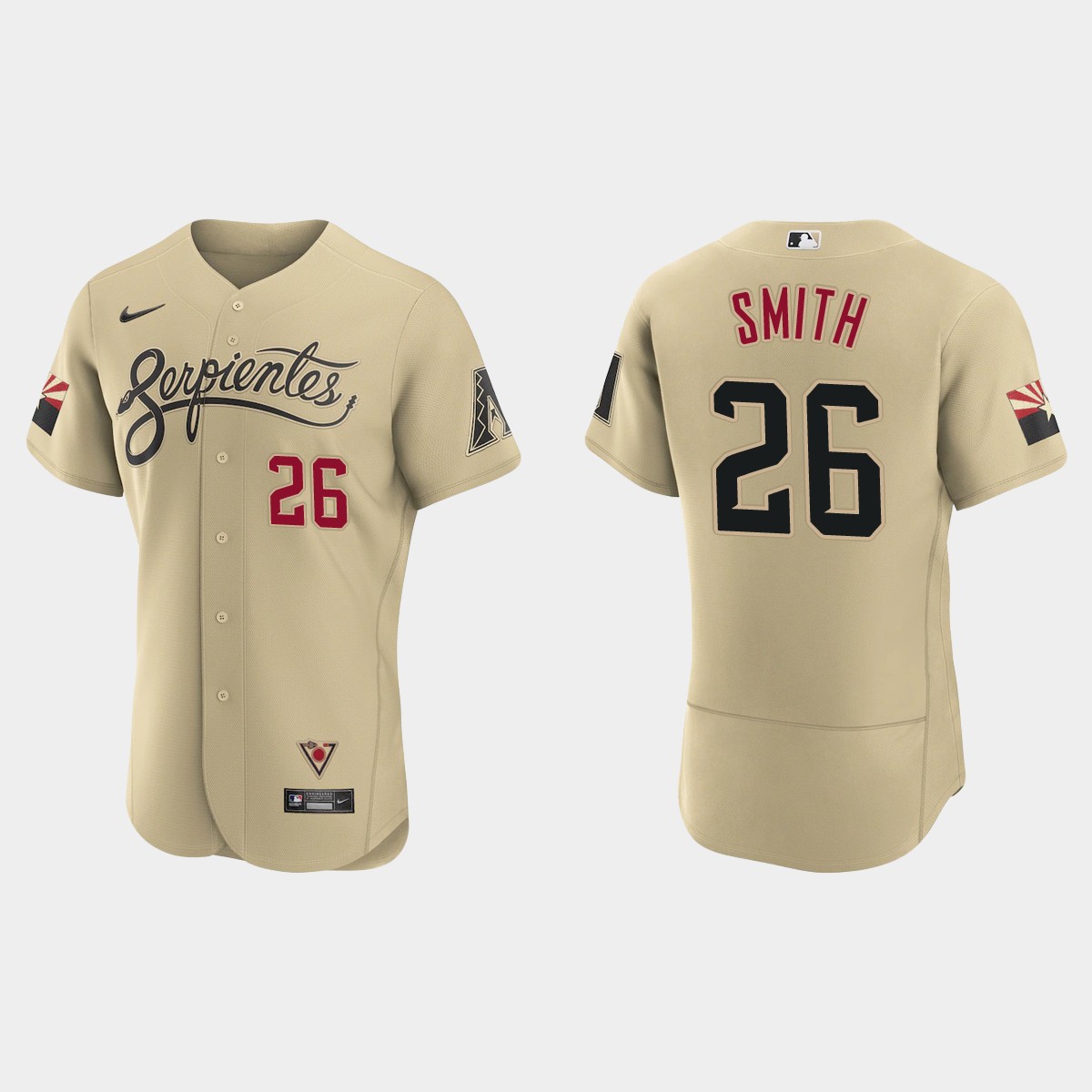 Personalized Arizona Diamondbacks #26 Pavin Smith Men’s 2021 City Connect Authentic MLB Jersey Gold