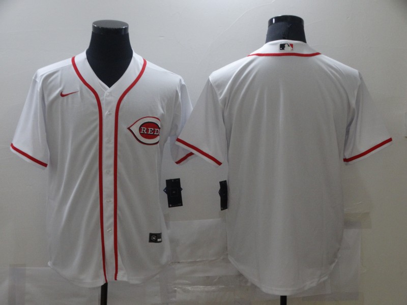 Personalized Men Cincinnati Reds Blank white Game 2021 MLB Jersey