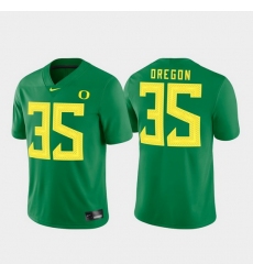 Personalized Men Oregon Ducks 35 Green Game Jersey