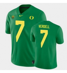 Personalized Men Oregon Ducks Cj Verdell College Football Green Game Jersey