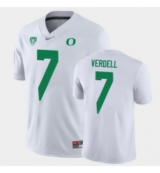 Personalized Men Oregon Ducks Cj Verdell Game White College Football Jersey
