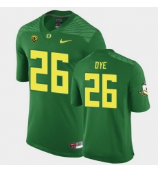 Personalized Men Oregon Ducks Travis Dye Green Game Football Jersey