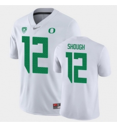 Personalized Men Oregon Ducks Tyler Shough Game White College Football Jersey