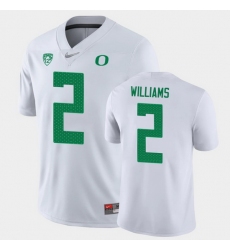 Personalized Men Oregon Ducks Devon Williams Game White College Football Jersey
