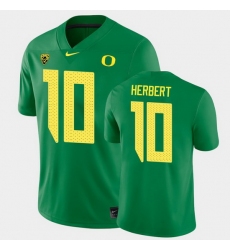 Personalized Men Oregon Ducks Justin Herbert College Football Green Game Jersey