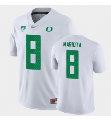 Personalized Men Oregon Ducks Marcus Mariota Game White College Football Jersey
