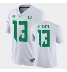Personalized Men Oregon Ducks Dillon Mitchell Game White College Football Jersey