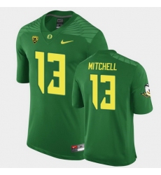 Personalized Men Oregon Ducks Dillon Mitchell Green Game Football Jersey