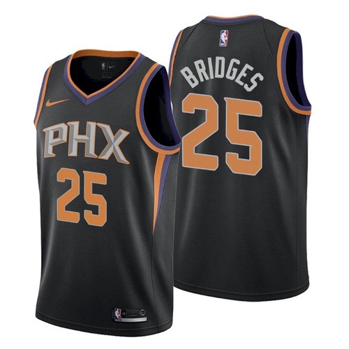 Personalized Men’s Phoenix Suns #25 Mikal Bridges Statement Black Jersey