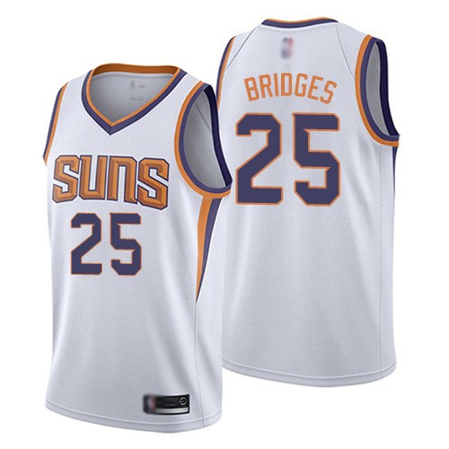 Personalized Men’s Phoenix Suns #25 Mikal Bridges White Authentic Statement Edition Basketball Jersey