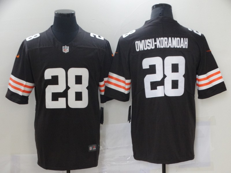 Personalized Browns 28 Jeremiah Owusu Koramoah Brown 2021 NFL Draft Untouchable Limited Jersey