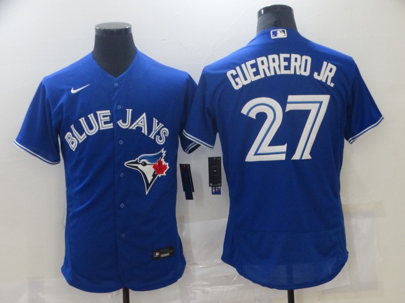 Personalized Blue Jays 27 Vladimir Guerrero Jr. Royal 2020 Flexbase Jersey