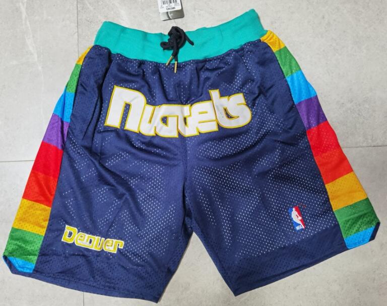 Personalized Nuggets Teams Navy Just Don With Pocket Swingman Shorts