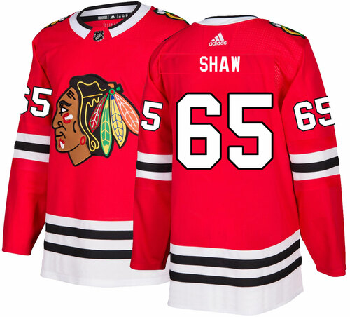 Personalized Chicago Blackhawks #65 Andrew Shaw Red Home Jersey