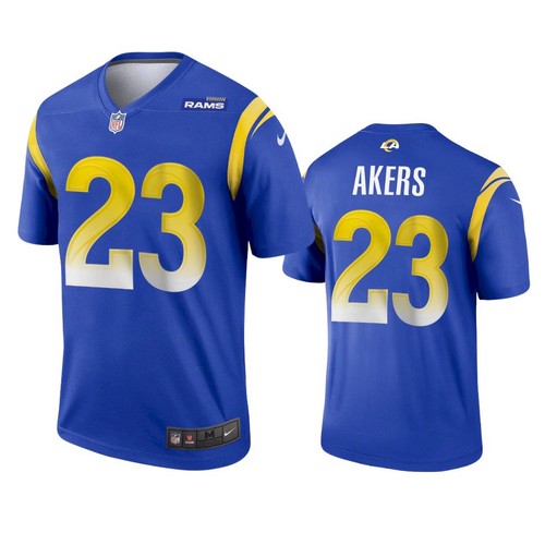 Personalized Men’s Los Angeles Rams #23 Cam Akers 2020 Blue Untouchable Limited Stitched Jersey